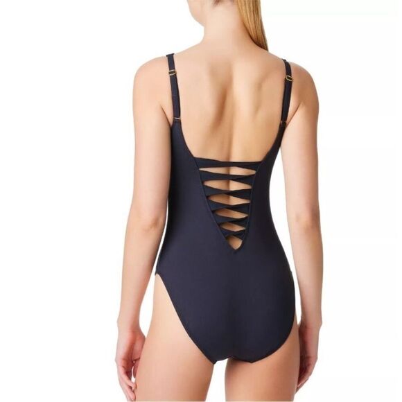 Bleu by Rod Beattie Women's Kore Lace-Up One Piece swimming suit, swimwear 6, 4 - Picture 8 of 14